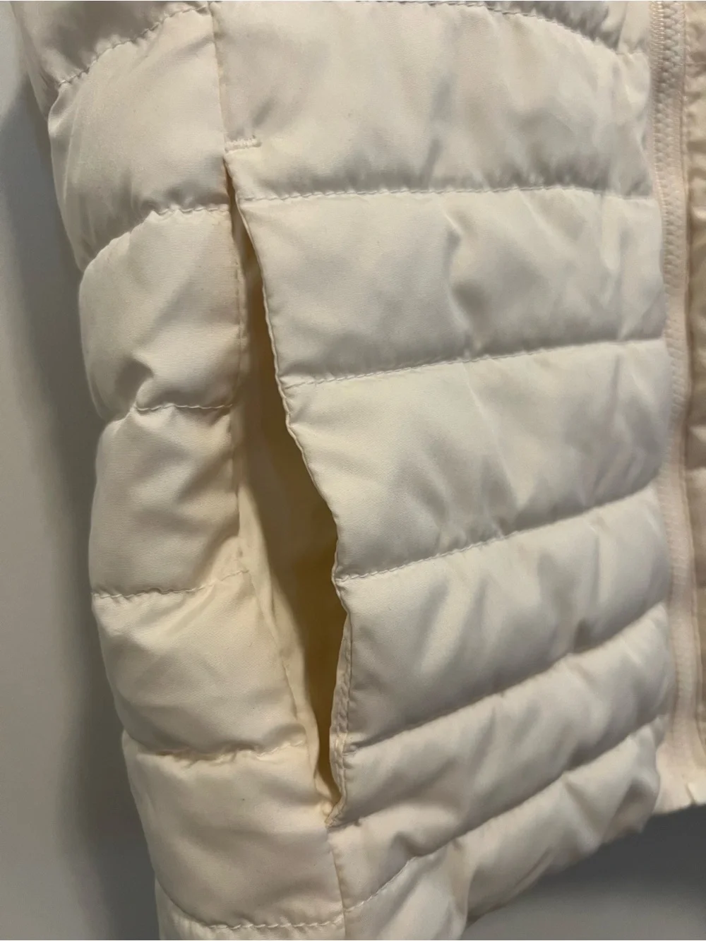 Girls’ Lightweight Quilted Vest - Cream